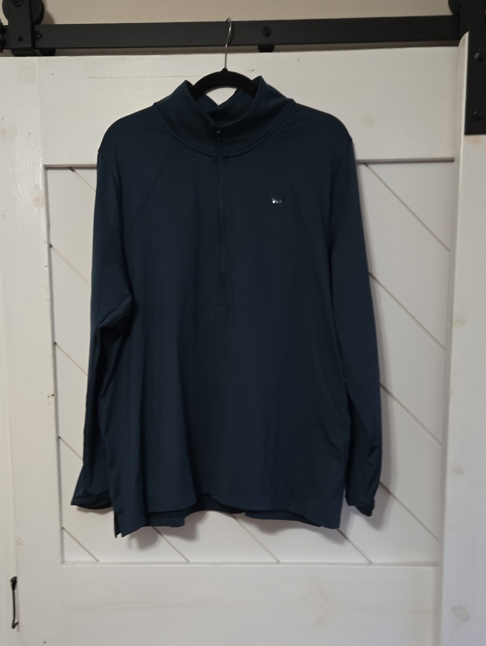 Under Armour Dark Teal Fitted Pullover with Teal Logo